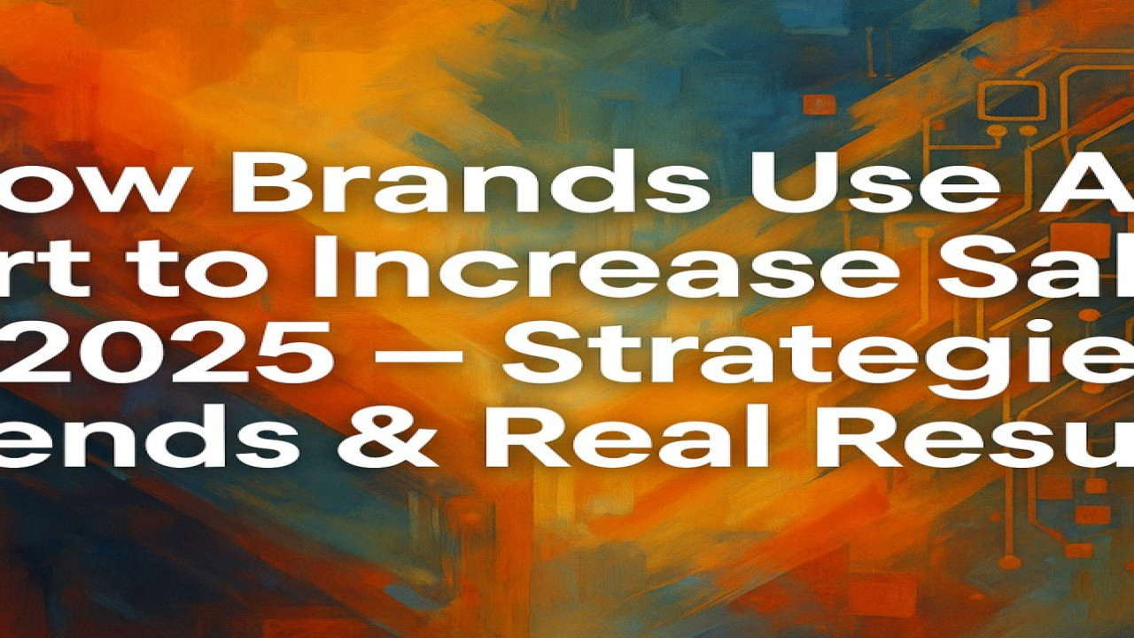 How Brands Use AI Art to Increase Sales in 2025 – Strategies, Trends & Real Results