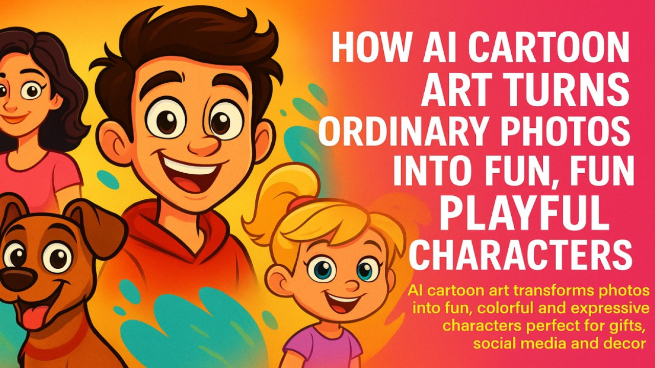 How AI Cartoon Art Turns Ordinary Photos Into Fun, Playful Characters