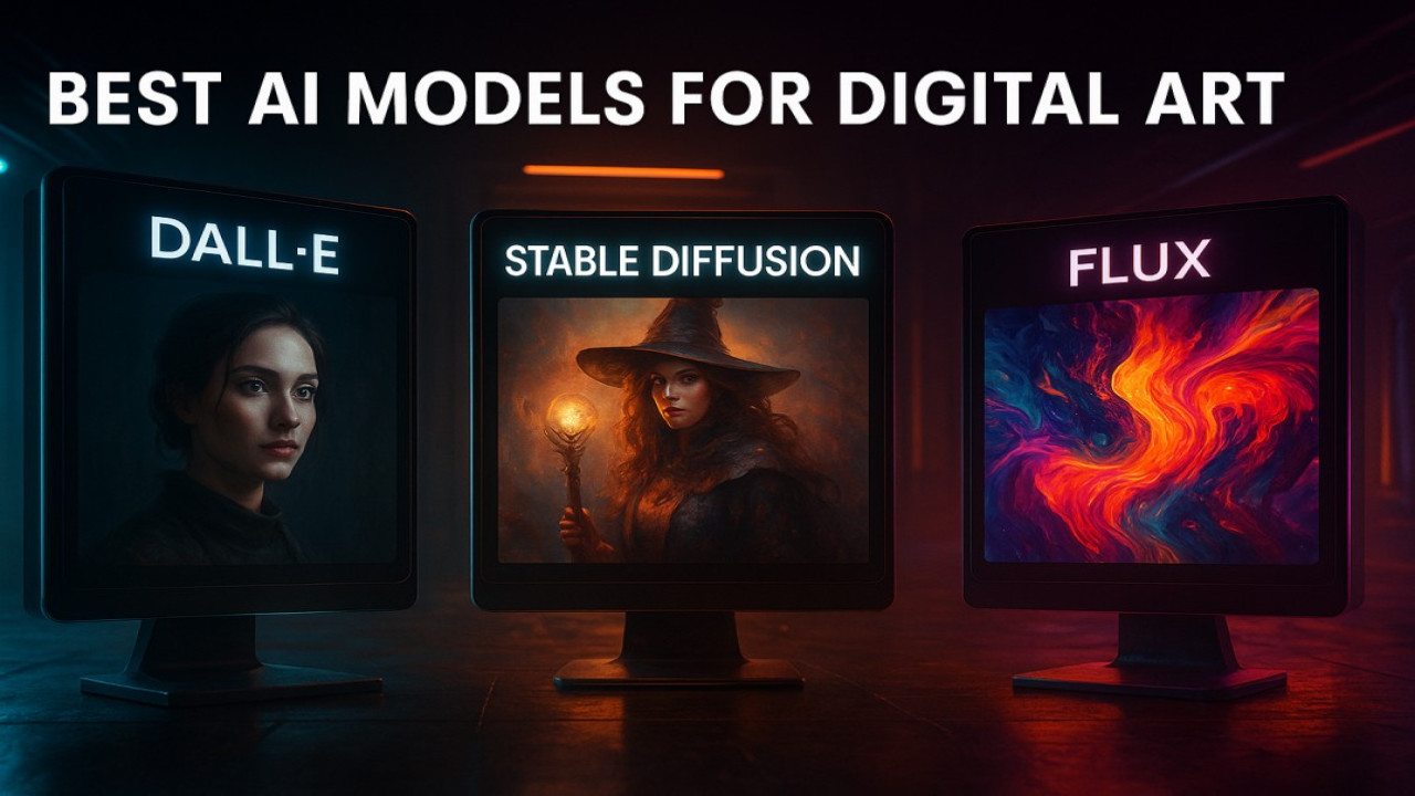 Best AI Models for Digital Art – DALL·E vs Stable Diffusion vs FLUX