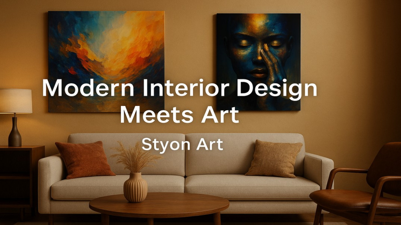 Modern Interior Design Meets Art – Transform Your Space with Styon Art 🏠🎨
