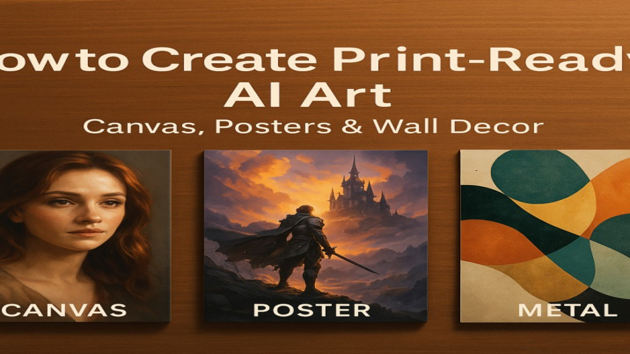 How to Create Print-Ready AI Art (Canvas, Posters & Wall Decor)