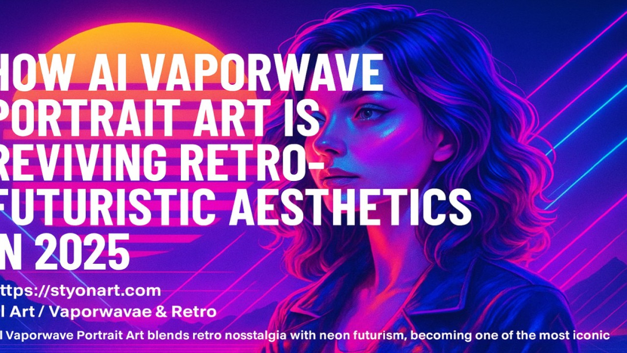 How AI Vaporwave Portrait Art Is Reviving Retro-Futuristic Aesthetics in 2025