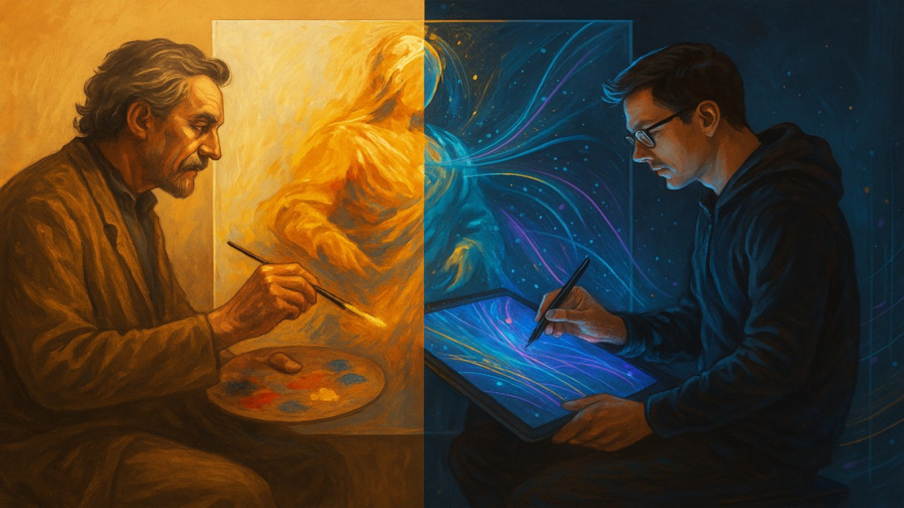 The Fusion of Tradition and Technology – Bridging Eras in Modern Art