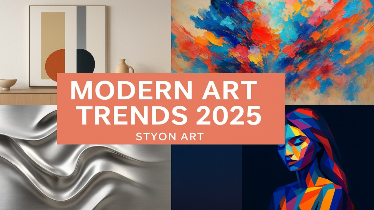 Modern Art Trends 2025 – What’s Shaping the Future of Home Decor 🎨✨