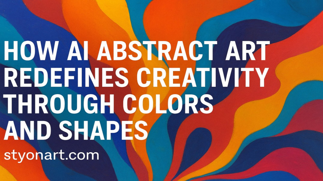 How AI Abstract Art Redefines Creativity Through Colors and Shapes
