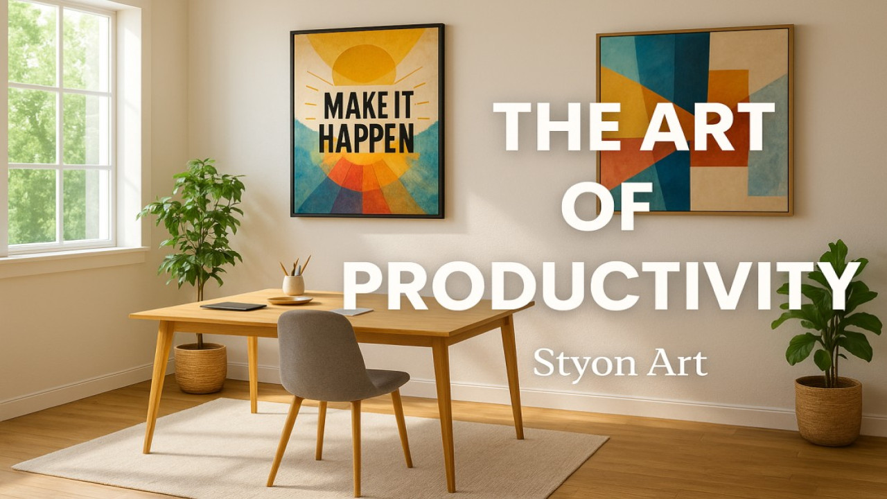 The Art of Productivity – How Visual Design Fuels Creative Energy ⚡🖼️