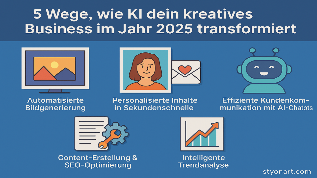 5 Wege, wie KI dein kreatives Business im Jahr 2025 transformiert
