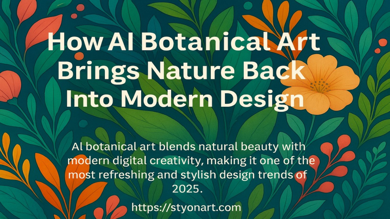 How AI Botanical Art Brings Nature Back Into Modern Design