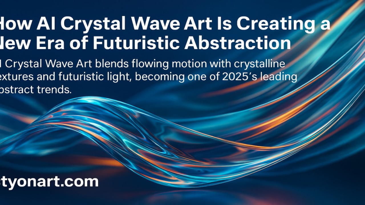 How AI Crystal Wave Art Is Creating a New Era of Futuristic Abstraction