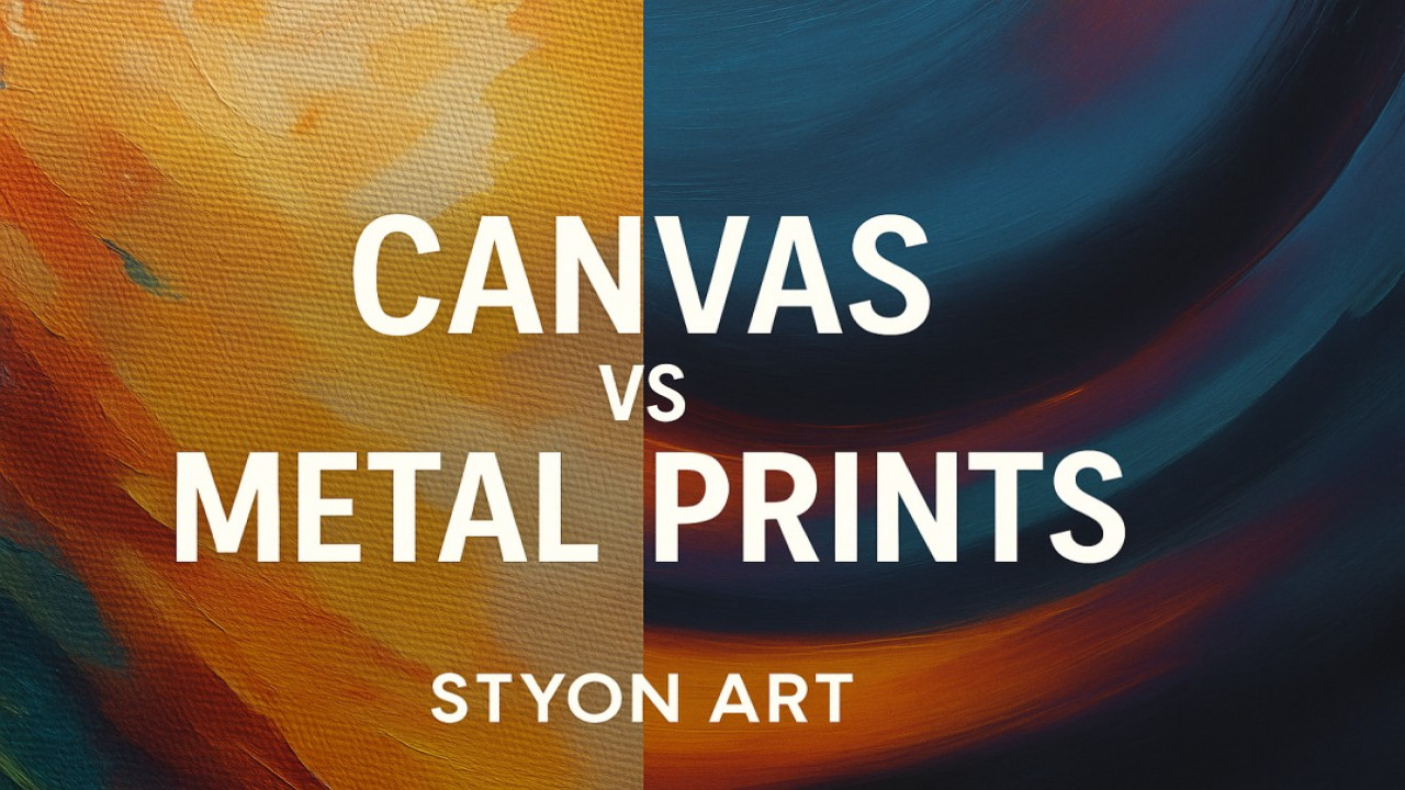 Canvas vs. Metal Prints – Which One Fits Your Style? 🖼️⚡