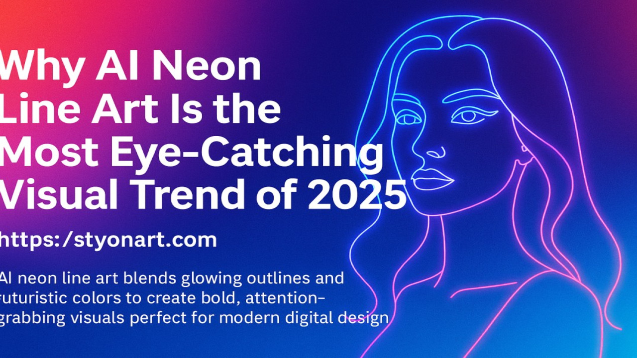 Why AI Neon Line Art Is the Most Eye-Catching Visual Trend of 2025