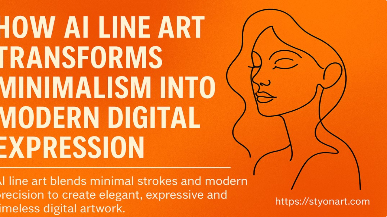 How AI Line Art Transforms Minimalism Into Modern Digital Expression