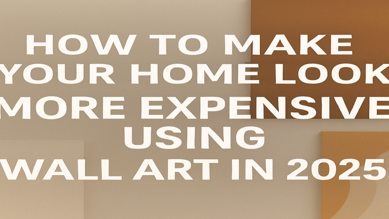 How to Make Your Home Look More Expensive Using Wall Art in 2025