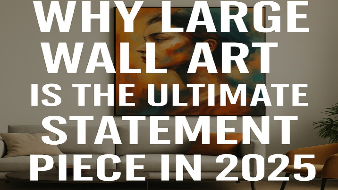 Why Large Wall Art Is the Ultimate Statement Piece in 2025