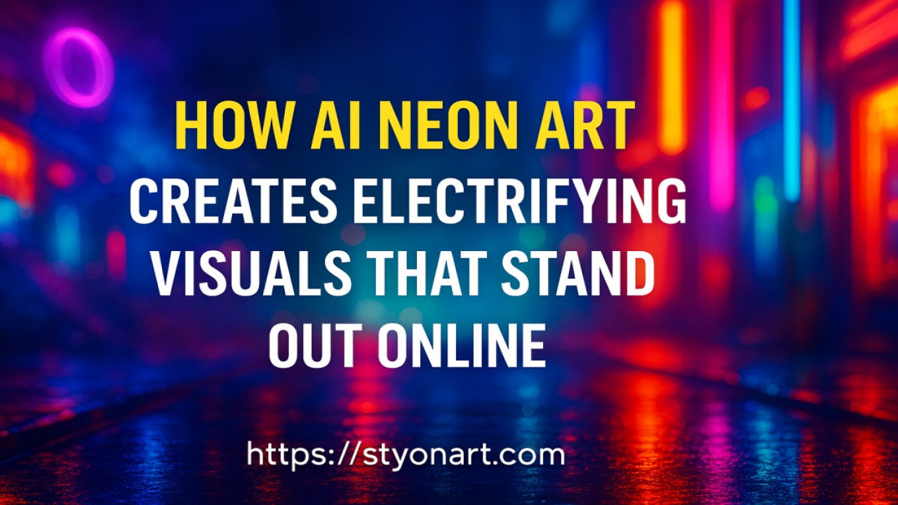 How AI Neon Art Creates Electrifying Visuals That Stand Out Online
